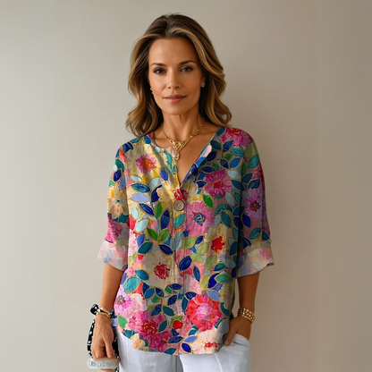 Ava | Trendy Floral Print Blouse