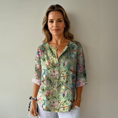 Ava | Trendy Floral Print Blouse