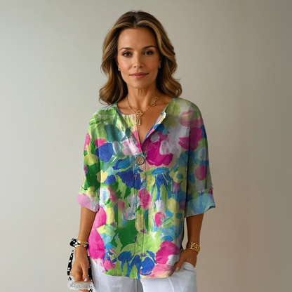 Ava | Trendy Floral Print Blouse