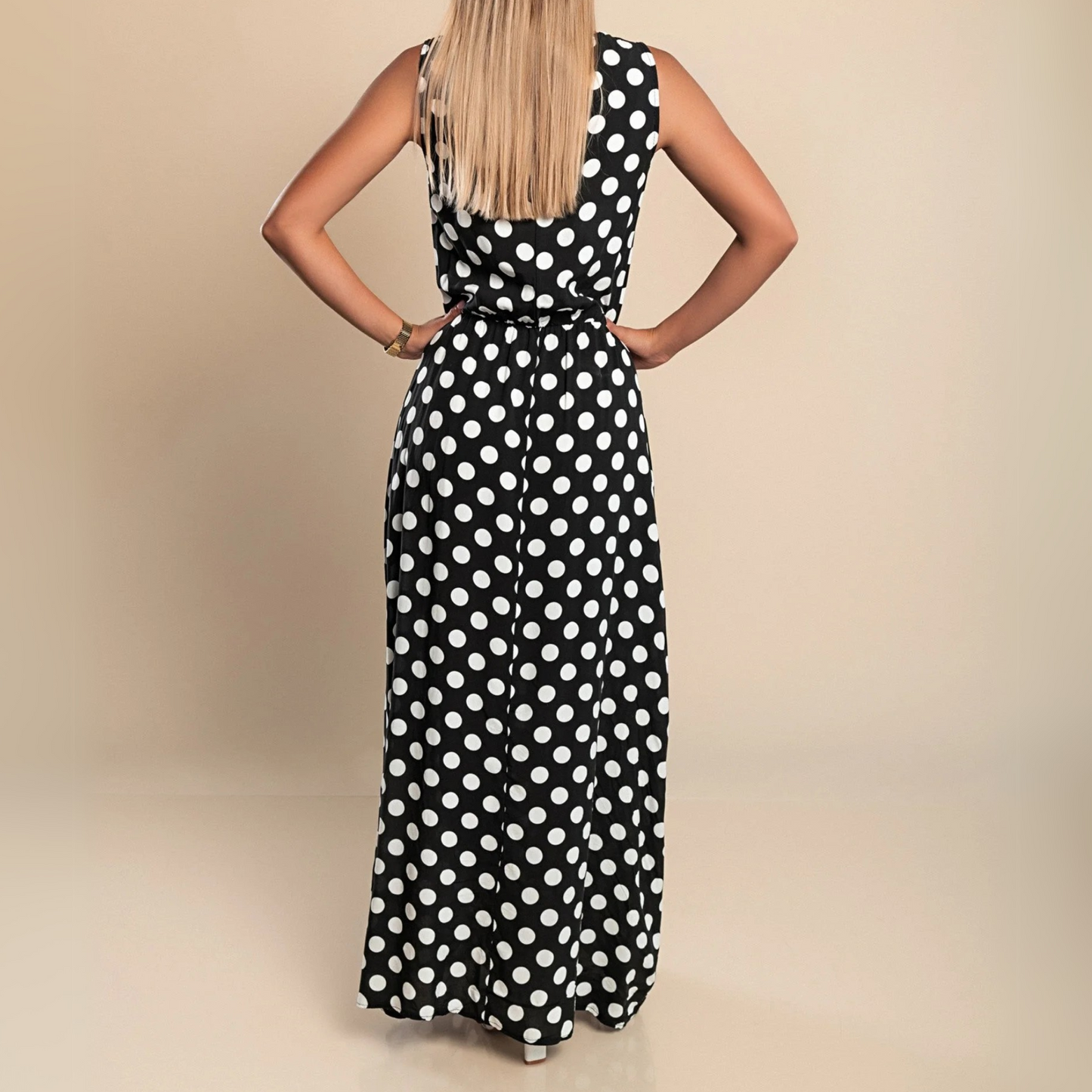Lillian | Polka Dot Maxi Dress