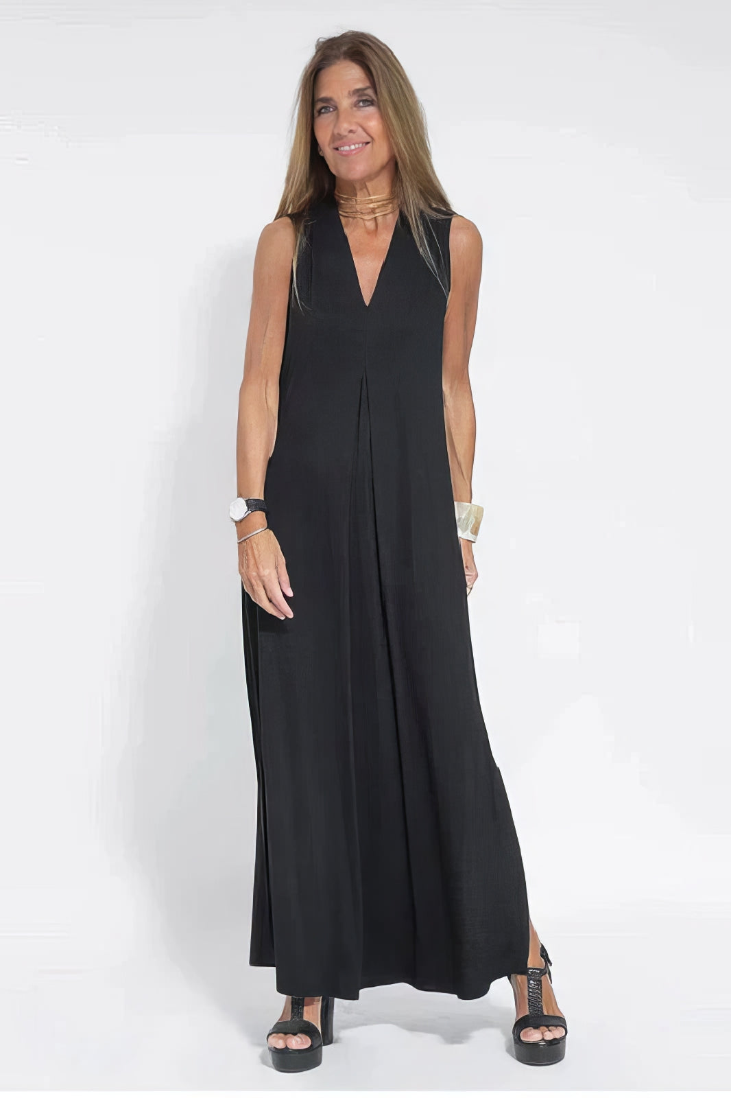 Courtney | Refined Long Dress with Coordinated Cardigan