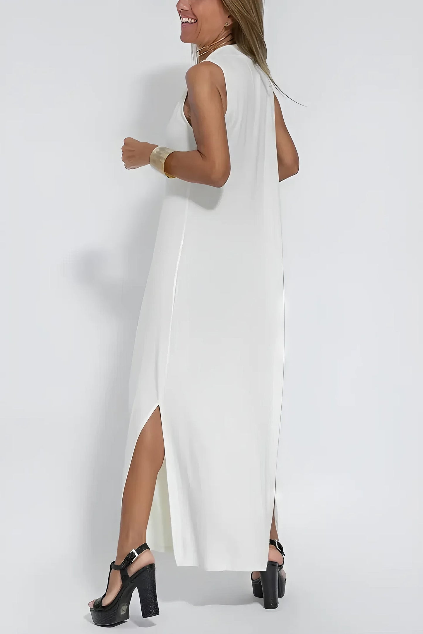Courtney | Refined Long Dress with Coordinated Cardigan