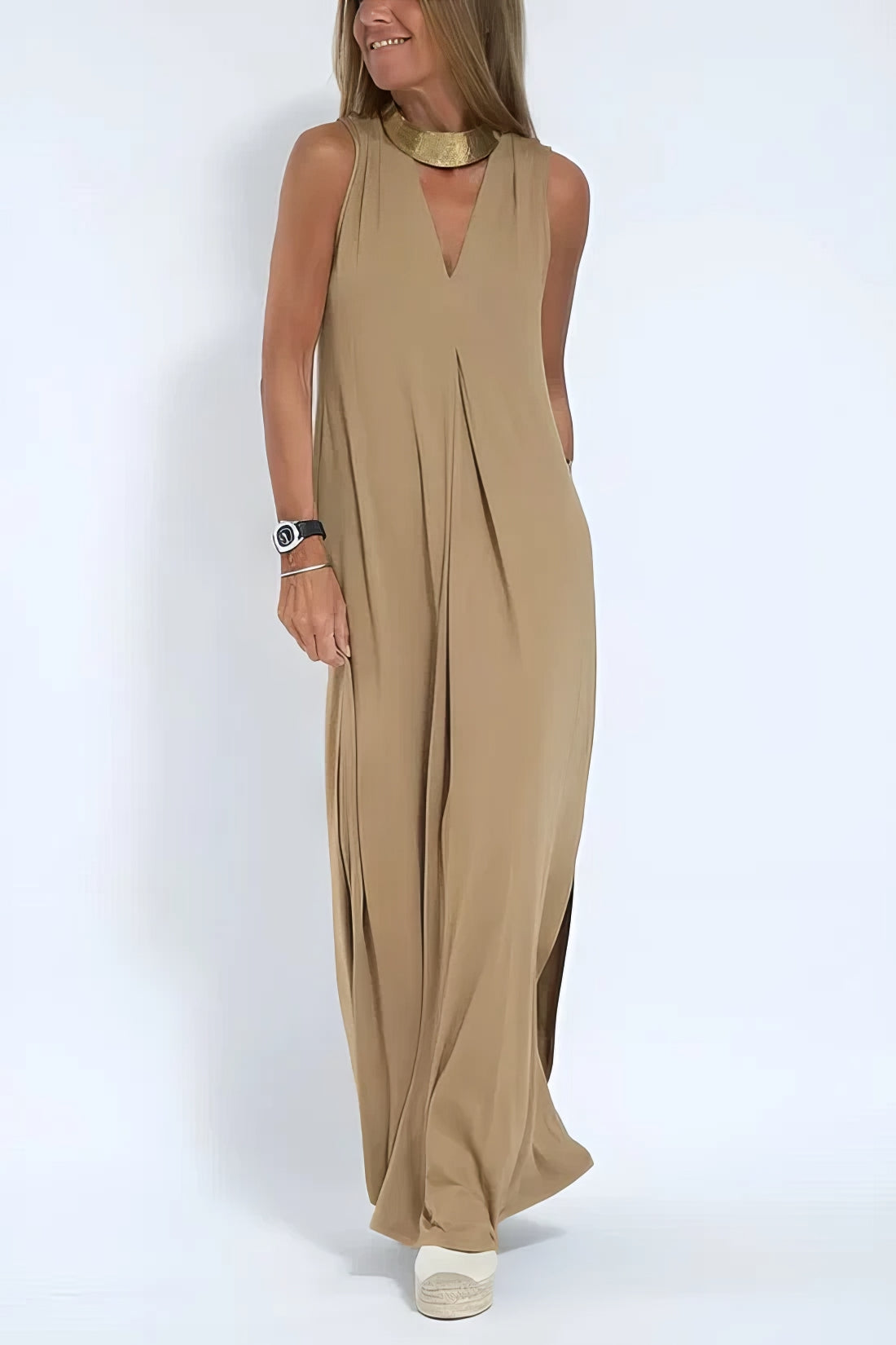 Courtney | Refined Long Dress with Coordinated Cardigan