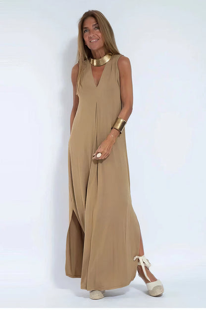 Courtney | Refined Long Dress with Coordinated Cardigan