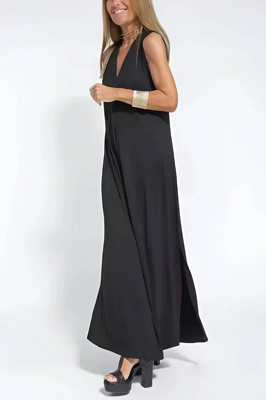 Courtney | Refined Long Dress with Coordinated Cardigan
