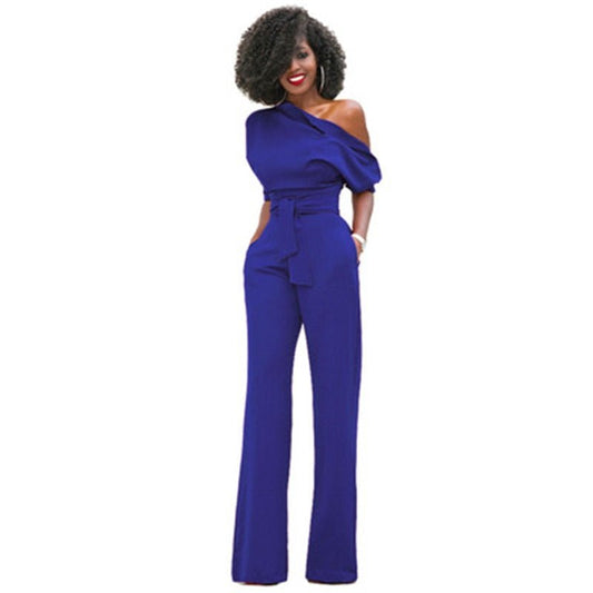 London | Women's Off Shoulder Wide-Leg Jumpsuit