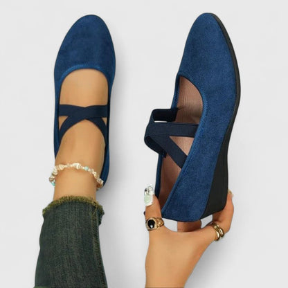 June | Women's Cross Strap Mary Jane Flats
