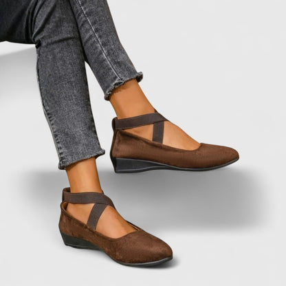 June | Women's Cross Strap Mary Jane Flats